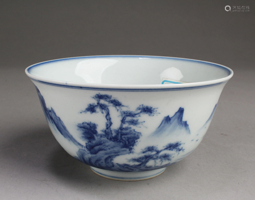 Chinese Blue & White Porcelain Bowl