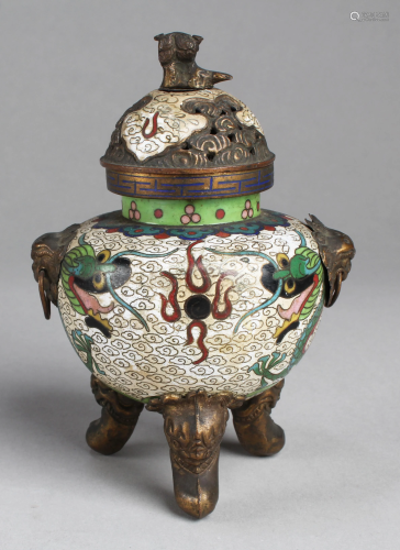 Antique Cloisonne Censer