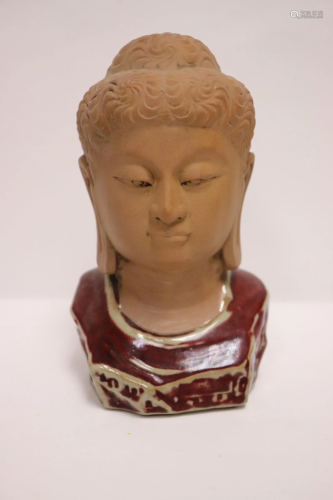 Buddha Head made of Yi Xing Zi ShaBuddha Head made of Yi Xing Zi Sha< H, 7â€… H, 7â€…