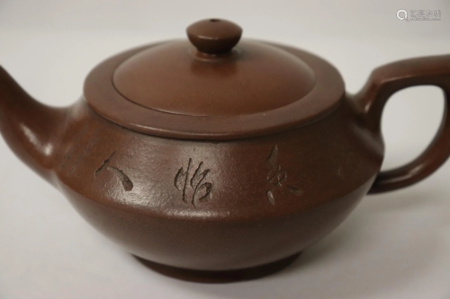 Chinese Yixing teapot, 3.63