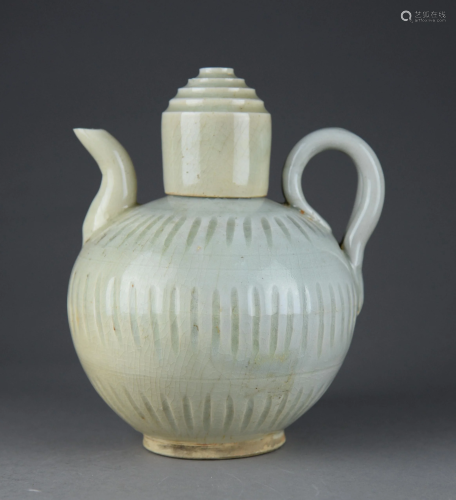 A Celadon Teapot from Song Dynasty, 9 1/2