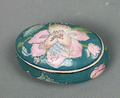 A Small Famille Rose Porcelain box, from …