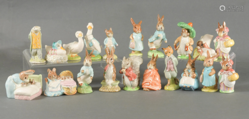 Beswick, 20 Beatrix Potter figures