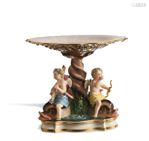 Meissen, Tazza with Cupids & Dolphins, Model …