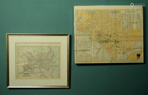 2 Maps of Washington DC, 1875 & …