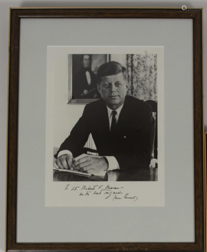 President John Kennedy, Signed Photograph