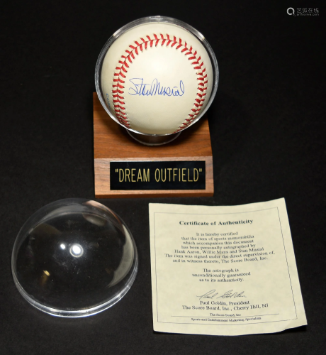 Hank Aaron, Willie Mays, Stan Musial Signed …