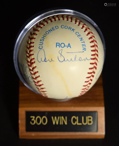 300 Club Winners Autographed Baseball
