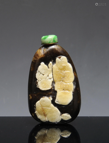 Chinese Soapstone Snuff Bottle, 18th Century