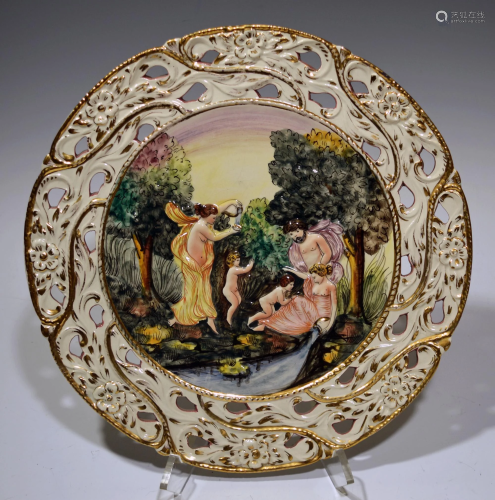 Capodimonte Wall Charger with Pierced Border