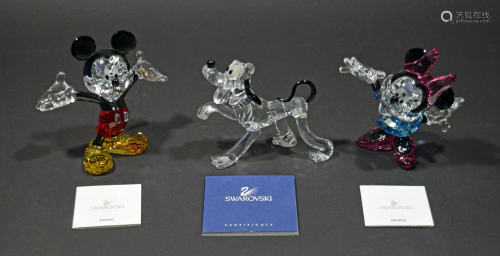 Swarovski, Mickey Mouse, Minnie & Pluto