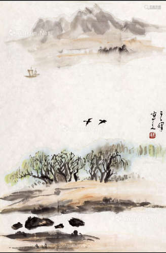 孙其峰 山水 纸本 画心