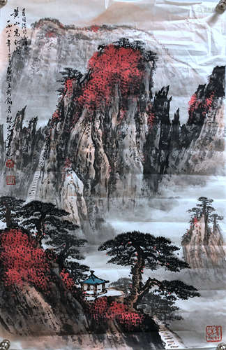 魏紫熙 山水 纸本 画心