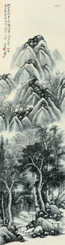 杨雪玖（1902～1986） 空林翠霭 立轴 水墨纸本