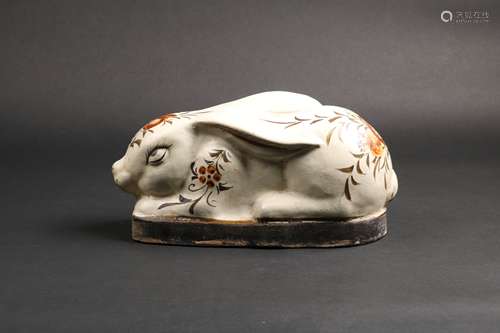 A CIZHOU RABBIT PILLOW