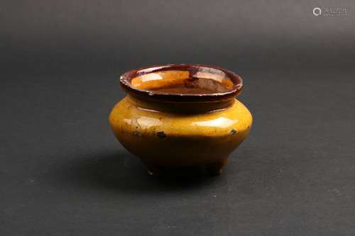 A WHITE GLAZED CENSER