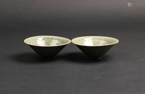 PAIR YAOZHOU BOWLS