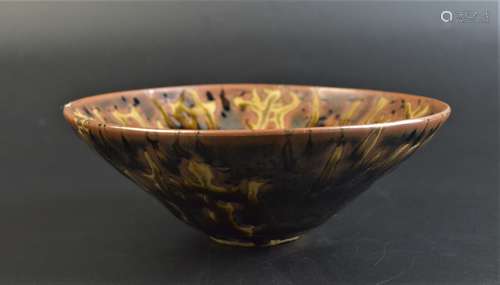 A JIZHOU TORTOISE SHELL GLAZED TEA BOWL SONG DYNASTY