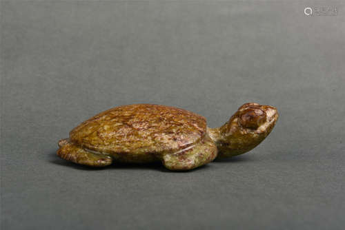 A RUSSET JADE TURTLE