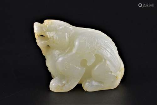 A WHITE JADE PIXIE SIX DYNASTIES