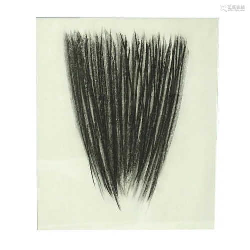 Attributed: Hans Hartung Crayon Drawing …