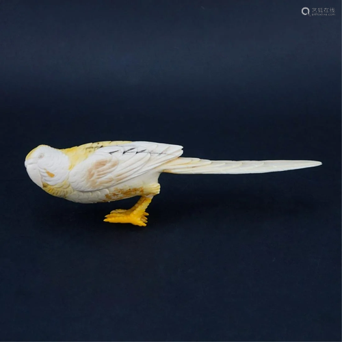 Antique Chinese Craved Bird Figurine