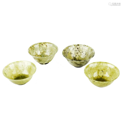 Four Chinese Jade Bowls