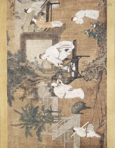 CHINESE VINTAGE FIGURAL PAINTING