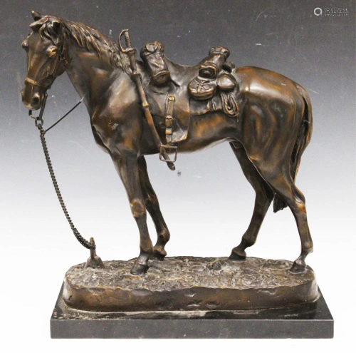 CAROL KABUA, BRONZE FIGURE OF HORSE