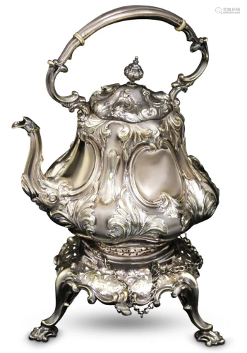 19TH C. VICTORIAN SILVER PLATED TEAPOT