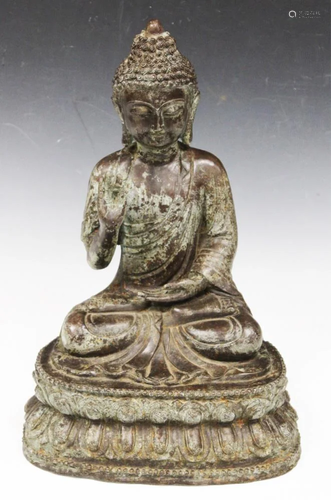 CHINESE CAST METAL BUDDHA, 15