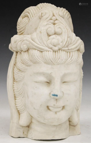 CHINESE CARVED STONE STATUE, 11