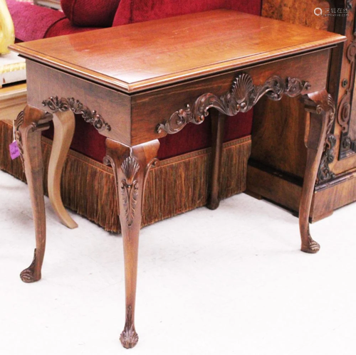 CHIPPENDALE STYLE 19TH C. MAHOGANY TA…