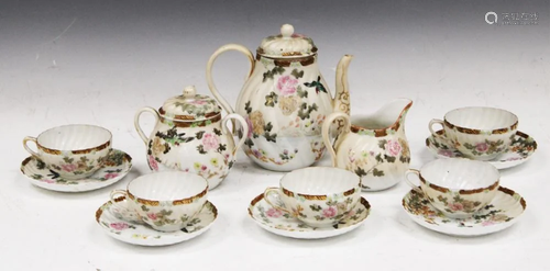 JAPANESE PAINTED PORCELAIN TEA SERVICE