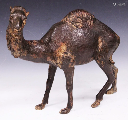 CHINESE CAST METAL FIGURE OF CAMEL
