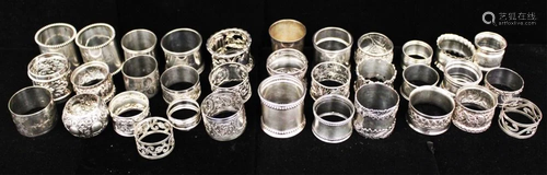 (30) PLUS VINTAGE NAPKIN RING HOLDERS, …