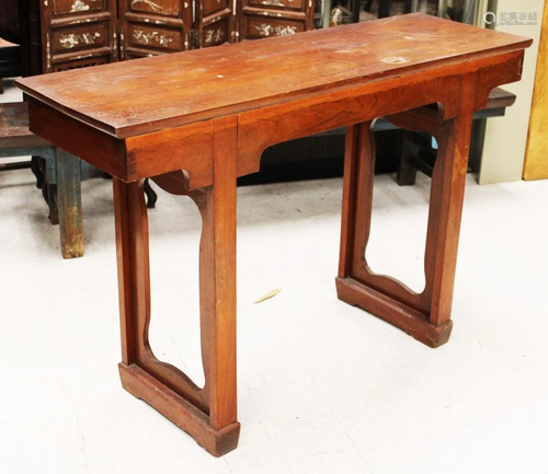 VINTAGE CHINESE CARVED ALTAR TABLE