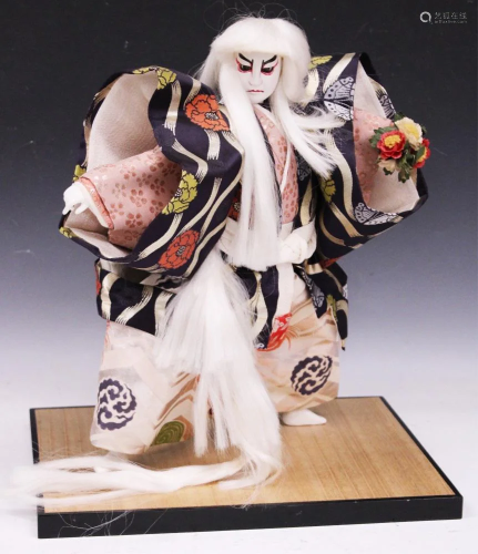 JAPANESE NOH COSTUMED DOLL WITH S…