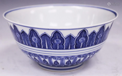 CHINESE BLUE & WHITE PORCELAIN BOWL