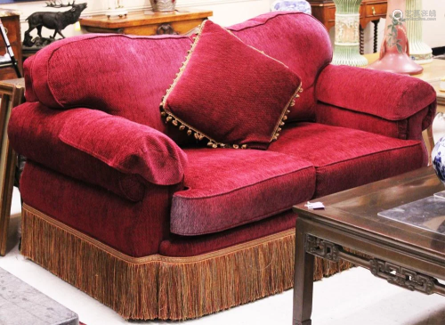 PAIR OF ART DECO STYLE COUCHES, HARDEN
