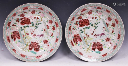 PR. CHINESE ENAMELED PAINTED PLATES