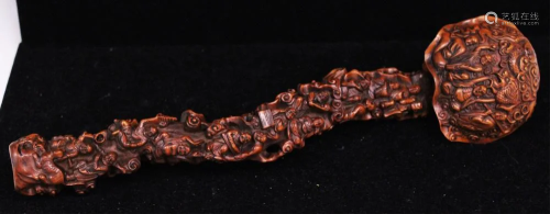 CHINESE CARVED WOOD RUYI
