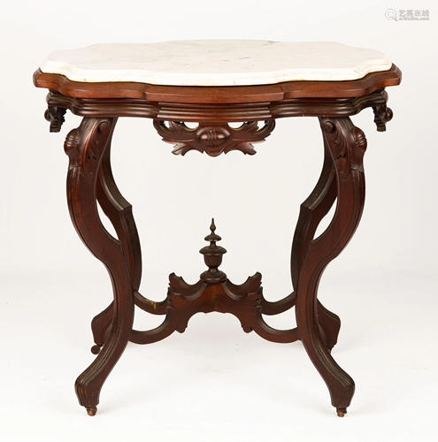 Victorian Marble-Top Table