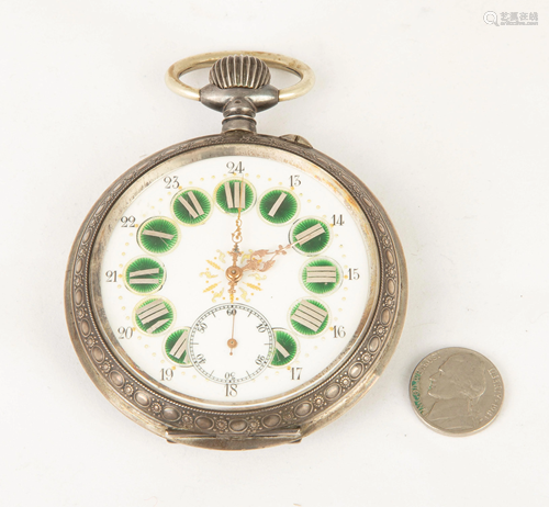 Large French Exhibition Pocket Watch