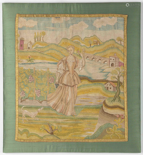 Panel of French Needlework