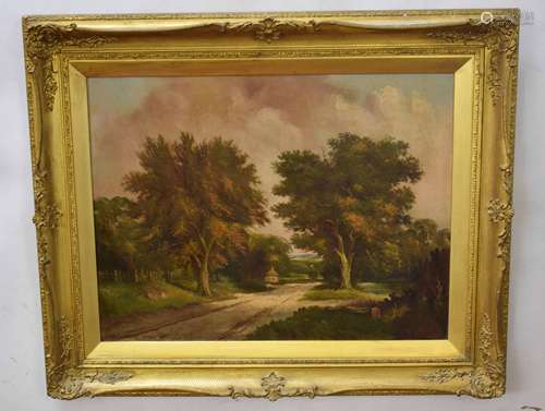 Robert Mallett (1867-1950)Woodland landscapeoil on canvas, signed lower right49 x 64cm