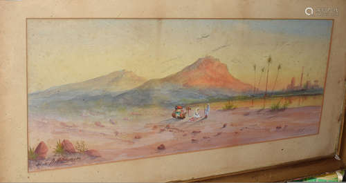 H A Linton (19th/20th Century), 'On The Mediterranean', watercolour, signed lower right and