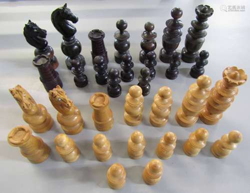 Collection of various chess pieces