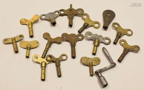 Box of vintage small clock keys