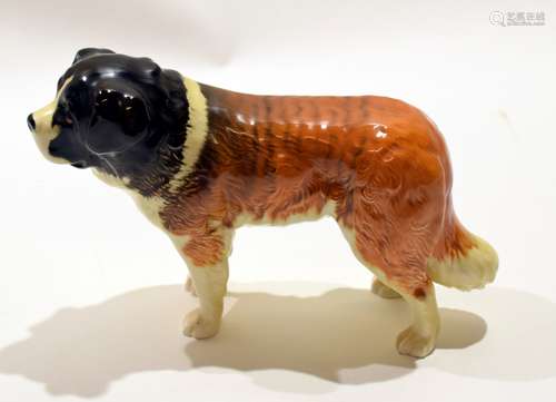 Beswick model of a St Bernard, the foot entitled 